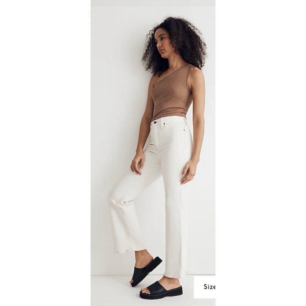 Madewell $138 The perfect Vintage Flare Crop Jean Size 24 NI959 - Picture 2 of 10